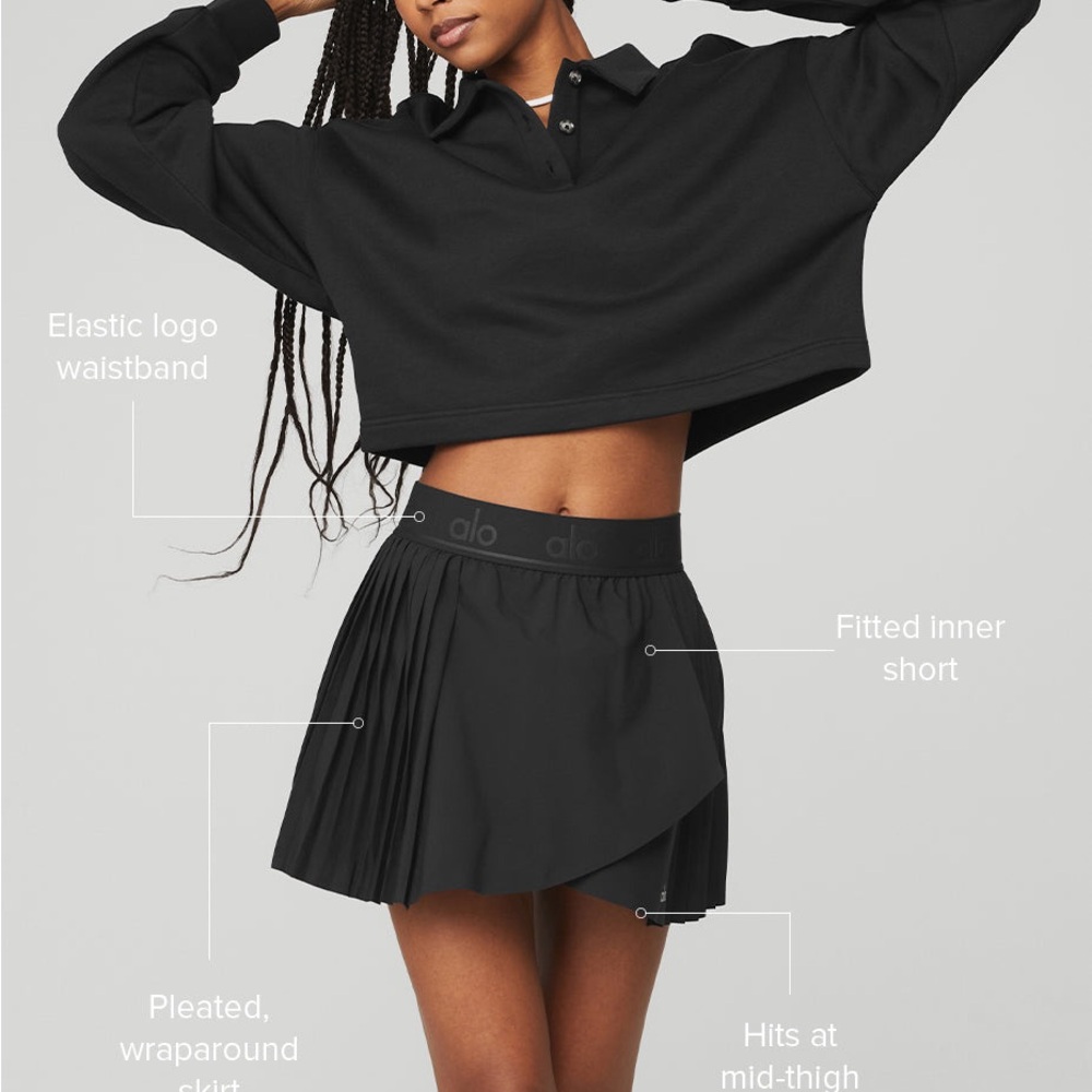 ALO Yoga pleated skort - Picture 4 of 8